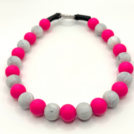 Two Toned Hot Pink and Marble